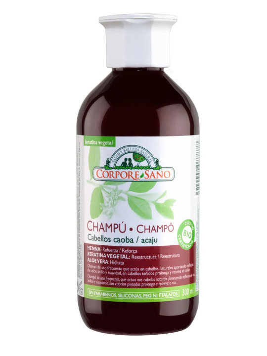 Corpore Shampooing Henné Cheveux Acajou 300ml au Santal