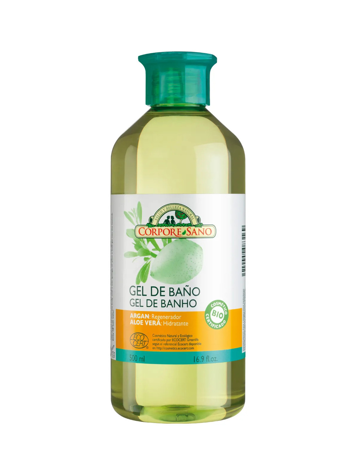 Corpore Gel Bain Hydratant Argan et Aloe Vera 500ml Eco