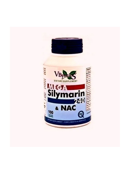 V.Byotic Mega Silymarin 240 et Glutathion Radis Noir 100 Capsules