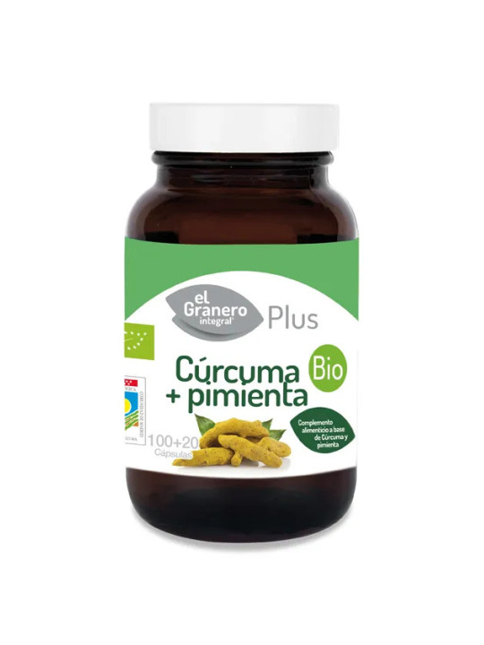 GRANERO S Curcuma Poivre Bio 440mg 100+20 Gélules