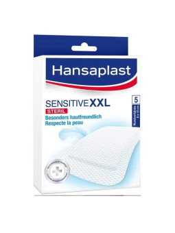 Hansaplast Sensitive XXL 8x10cm 5 Unités