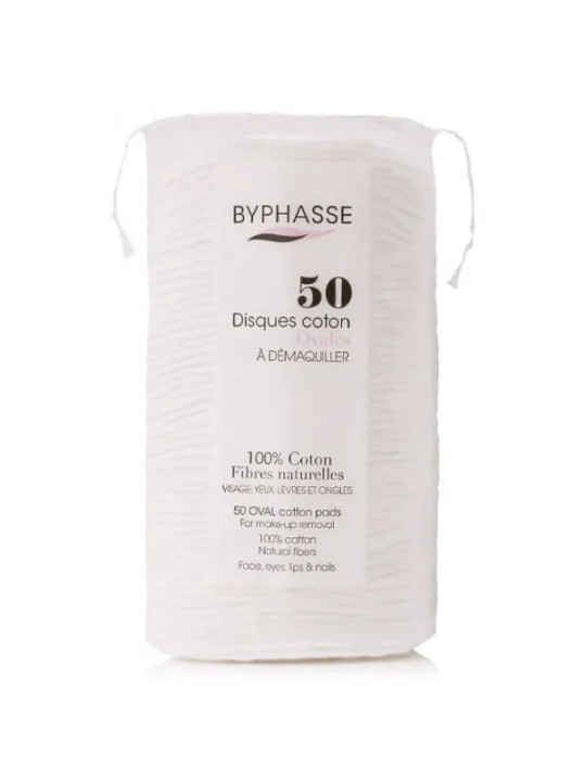 Byphasse Disques de Coton Ovales Démaquillants 50 Unités