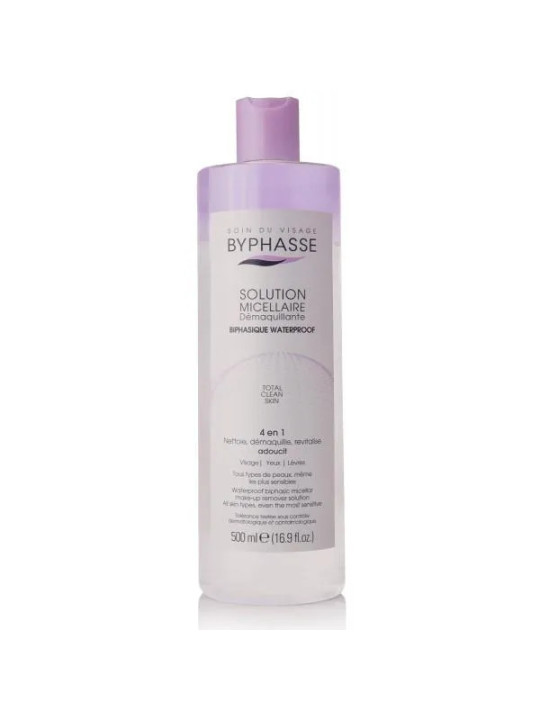Byphasse Solution Micellaire Démaquillante Biphasée Waterproof 500ml