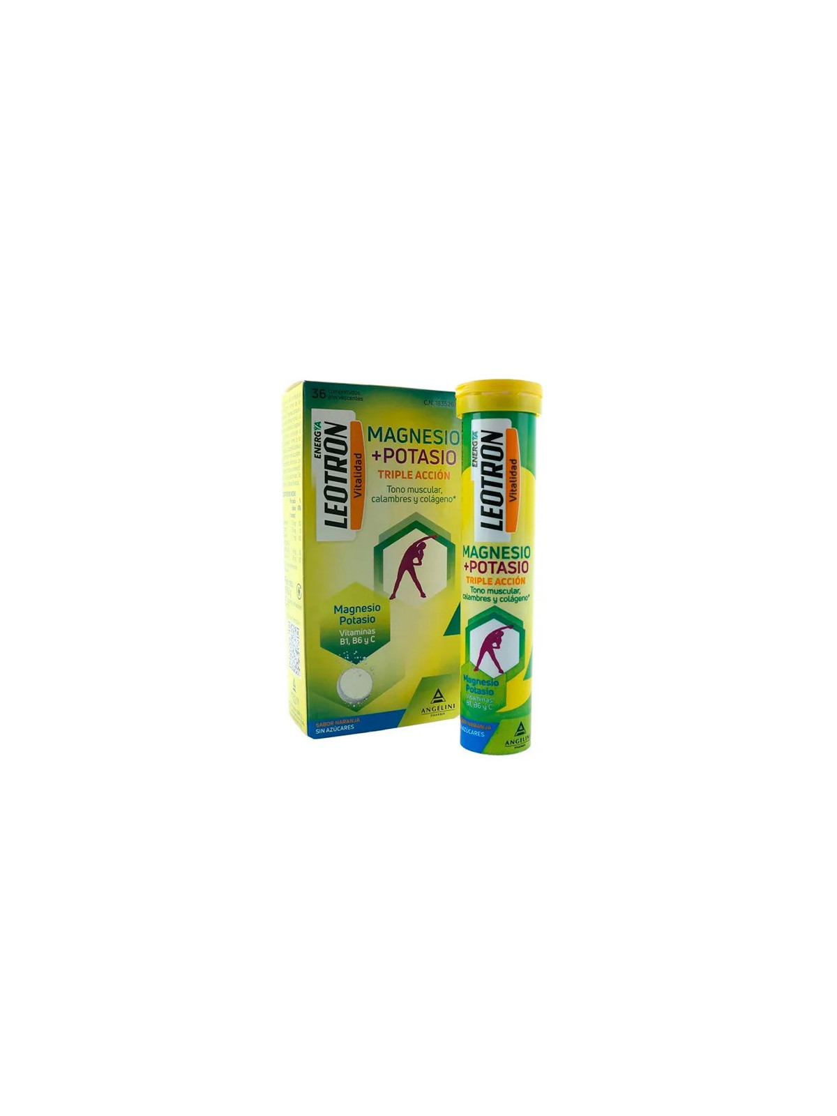 Leotron Vitalité Magnésium + Potassium 36 Comprimés Effervescents