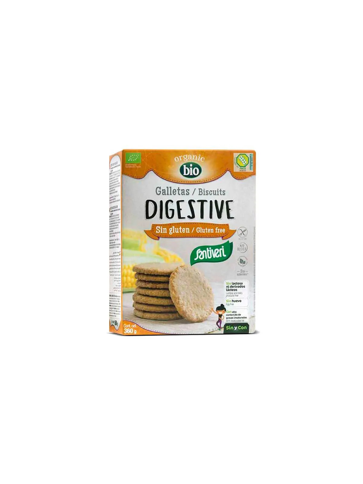 Santiveri Biscuits Digestifs Sans Gluten 360g
