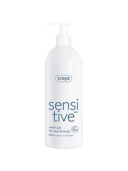 Ziaja Sensitive Gel Nettoyant Visage et Corps Peaux Sensibles 400ml