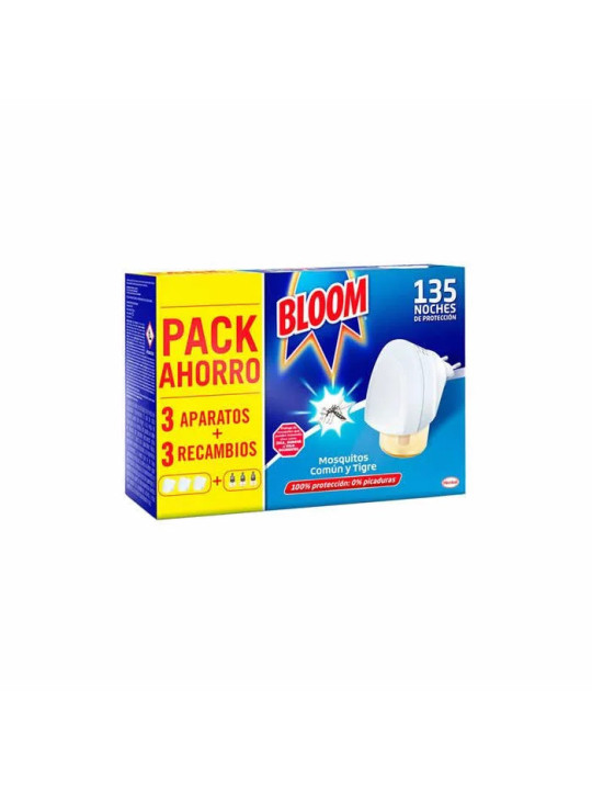 Bloom Anti-Moustiques Commun et Tigre 3 Appareils + 3 Recharges