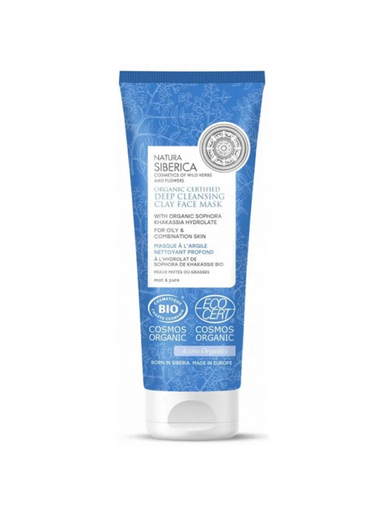 Natura Siberica Masque à l'Argile Nettoyage Profond 75ml