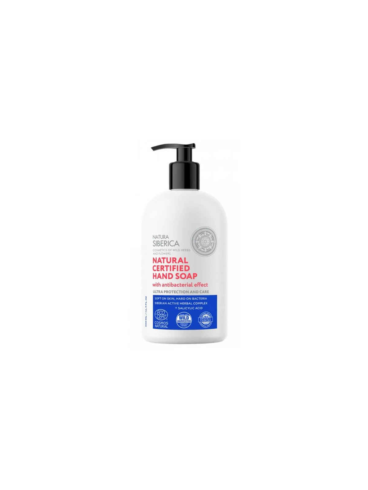 Natura Siberica Savon pour les Mains Naturel Certifié 500ml
