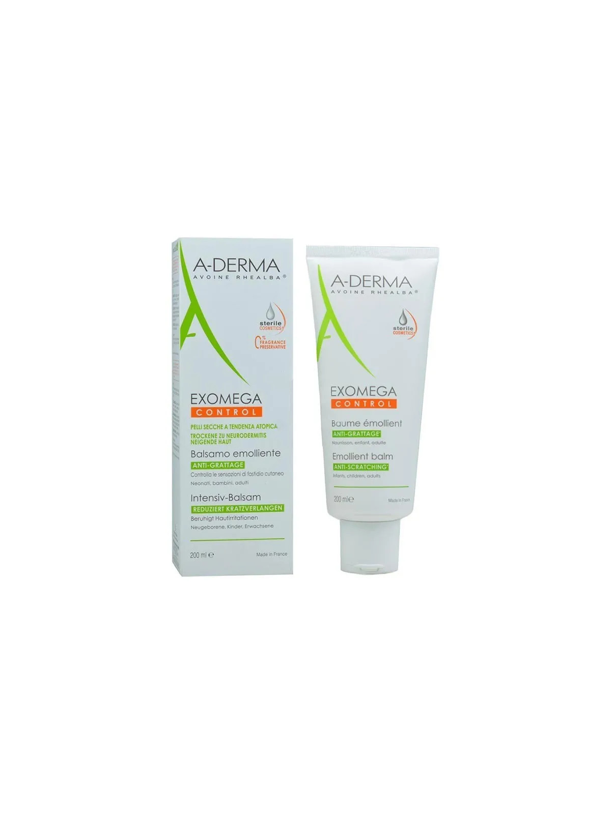 A-Derma Exomega Control Baume Émollient 200ml