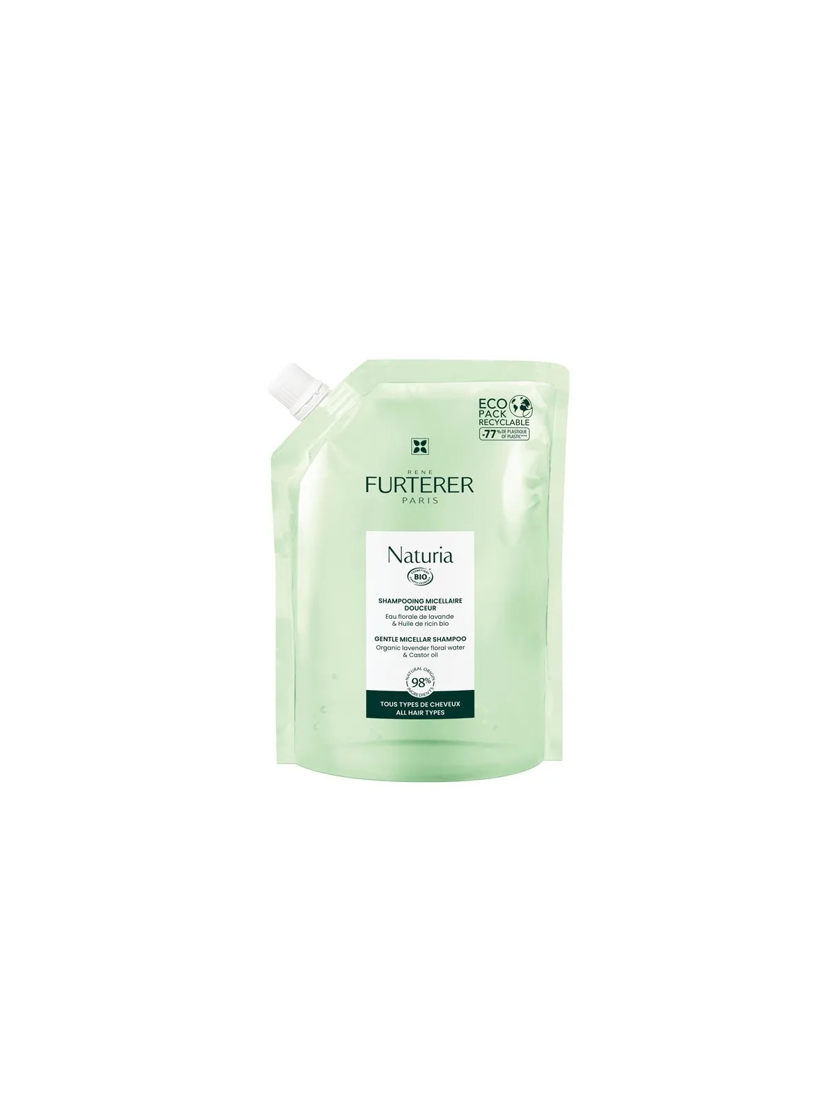 René Furterer Naturia Shampooing Micellaire Doux Éco-Recharge 400ml