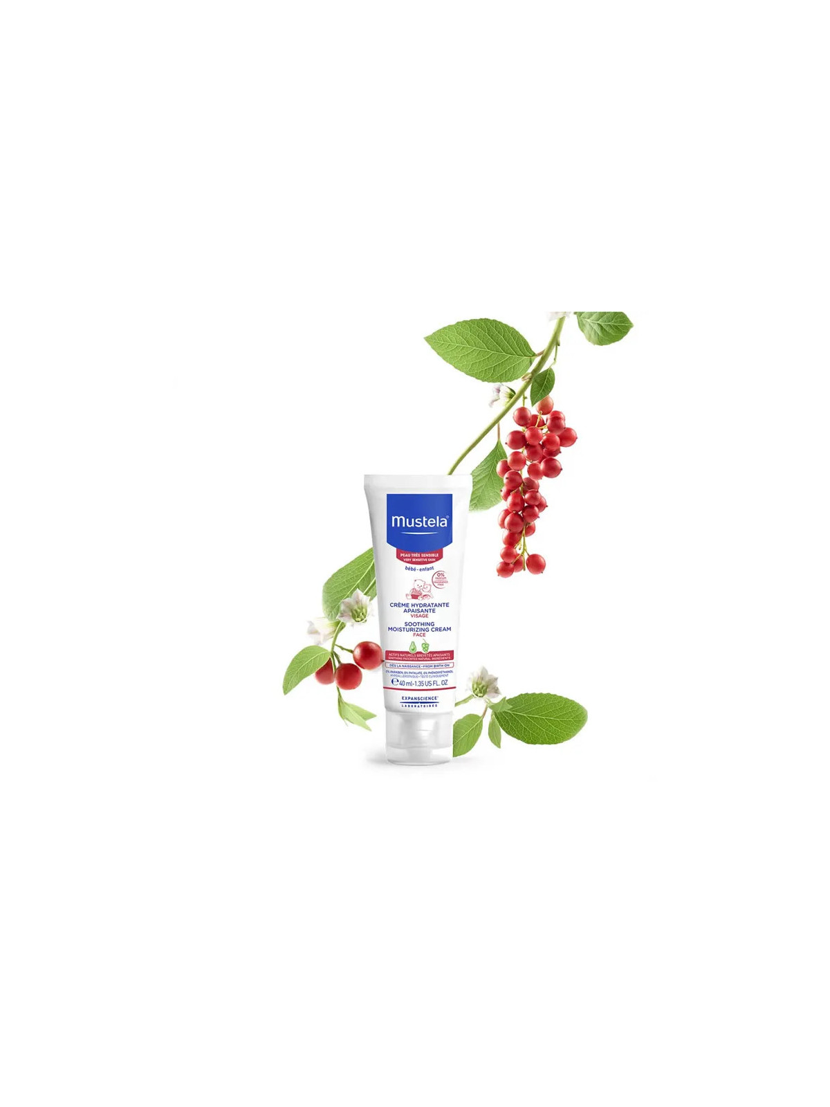 Mustela Bébé Crème Hydratante Visage 40ml