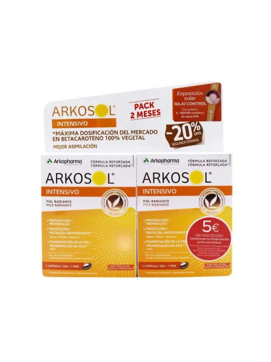 Arkopharma Arkosol Intensif 30 Perles Lot de 2