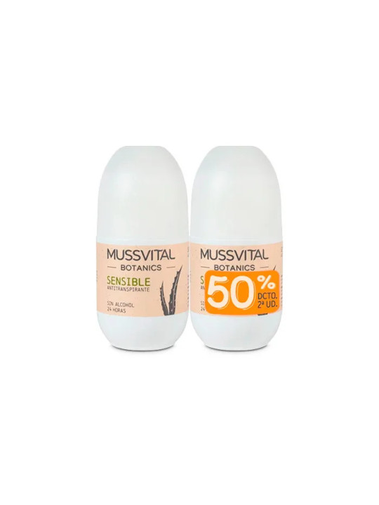 Mussvital Botanics Déodorant Sensible 75ml Lot de 2