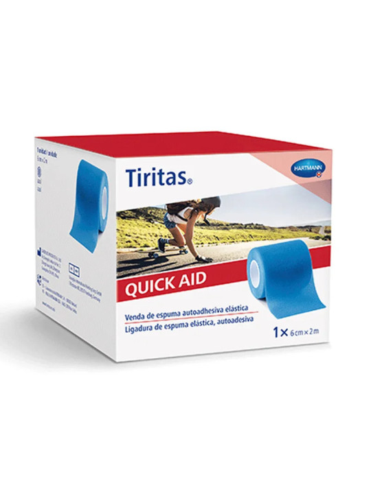 Pansements Quick Aid Hartmann 6cm x 2m Bleu