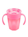 Dr. Brown's Gobelet 360° Sans Bec Verseur Rose Avec Poignées 200ml