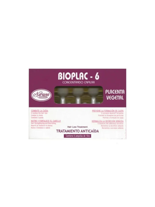 Nurana Bioplac-6 Ampoules Traitement Anti-Chute 6x10ml