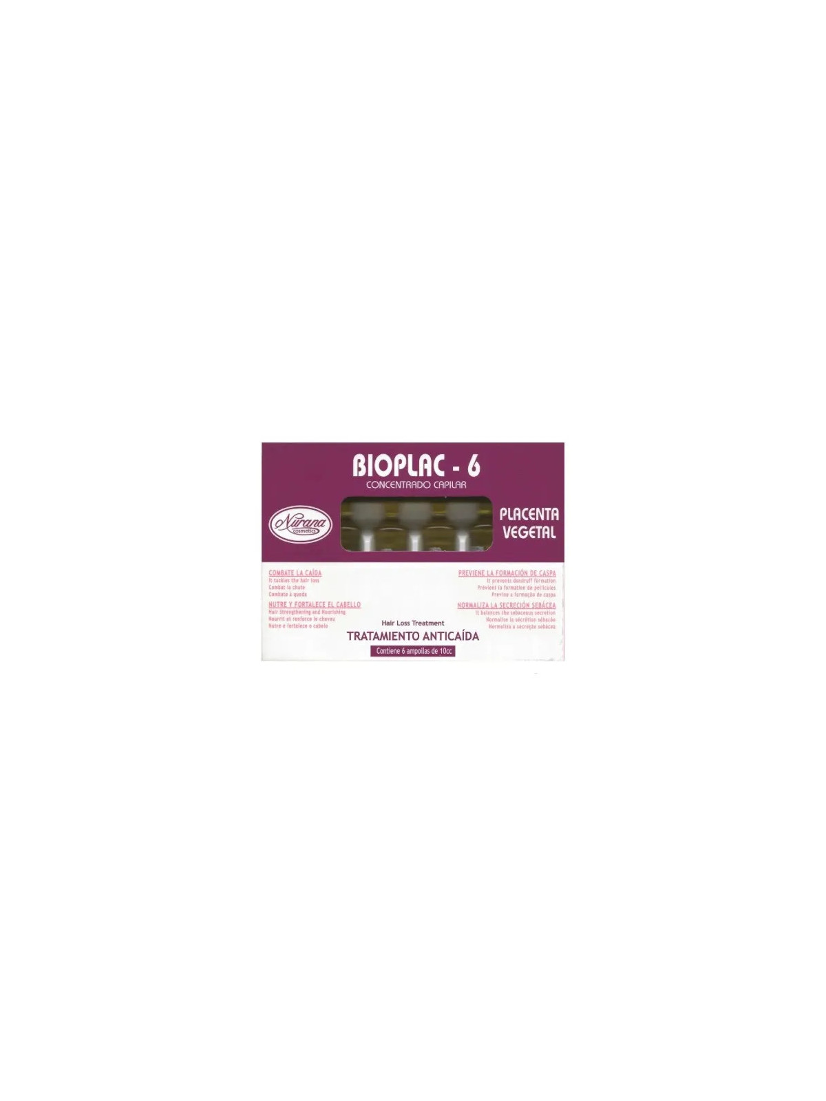 Nurana Bioplac-6 Ampoules Traitement Anti-Chute 6x10ml