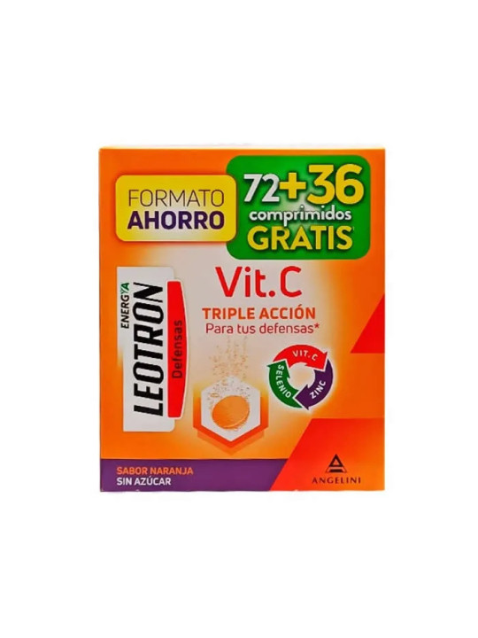 Leotron Vitamine C 72+36 Comprimés Effervescents