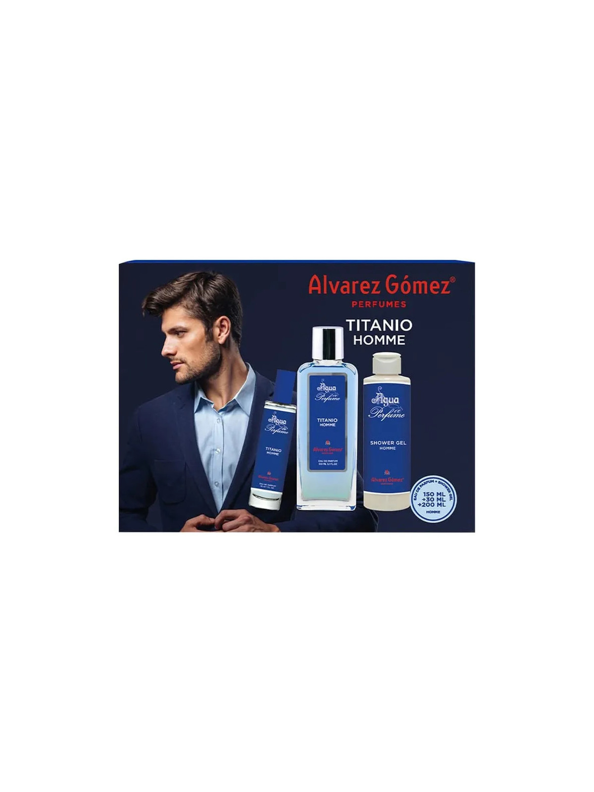 Alvarez Gómez Eau de Parfum Homme Titanio 150ml Coffret