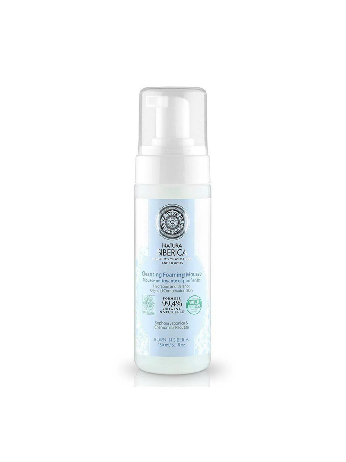 Natura Siberica Hydratation et Équilibre Mousse Nettoyante Peau Grasse 170ml