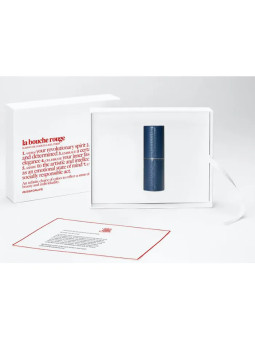 La Bouche Rouge Étui Rouge à Lèvres Cuir Bleu Marine