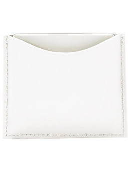 La Bouche Rouge Boîtier Compact Cuir Blanc