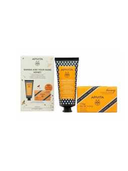Apivita Coffret Crème Mains au Miel 50g + Savon Solide Naturel 125g