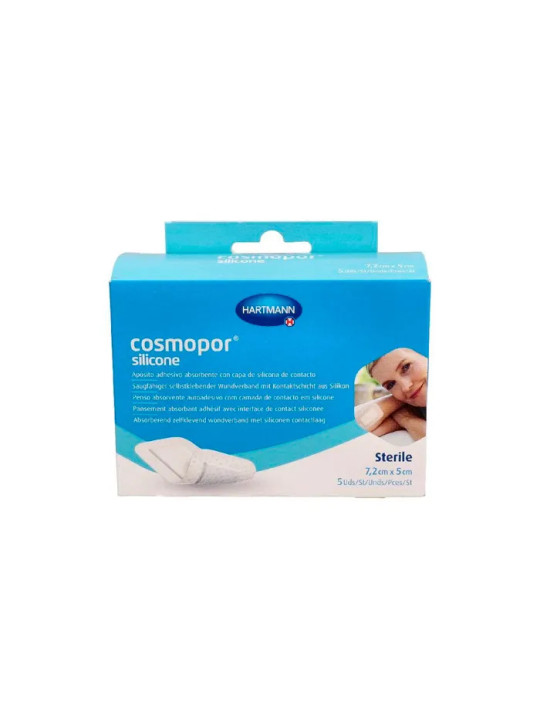 Hartmann Cosmopor Silicone Pansement 7,2x5cm 5 Unités