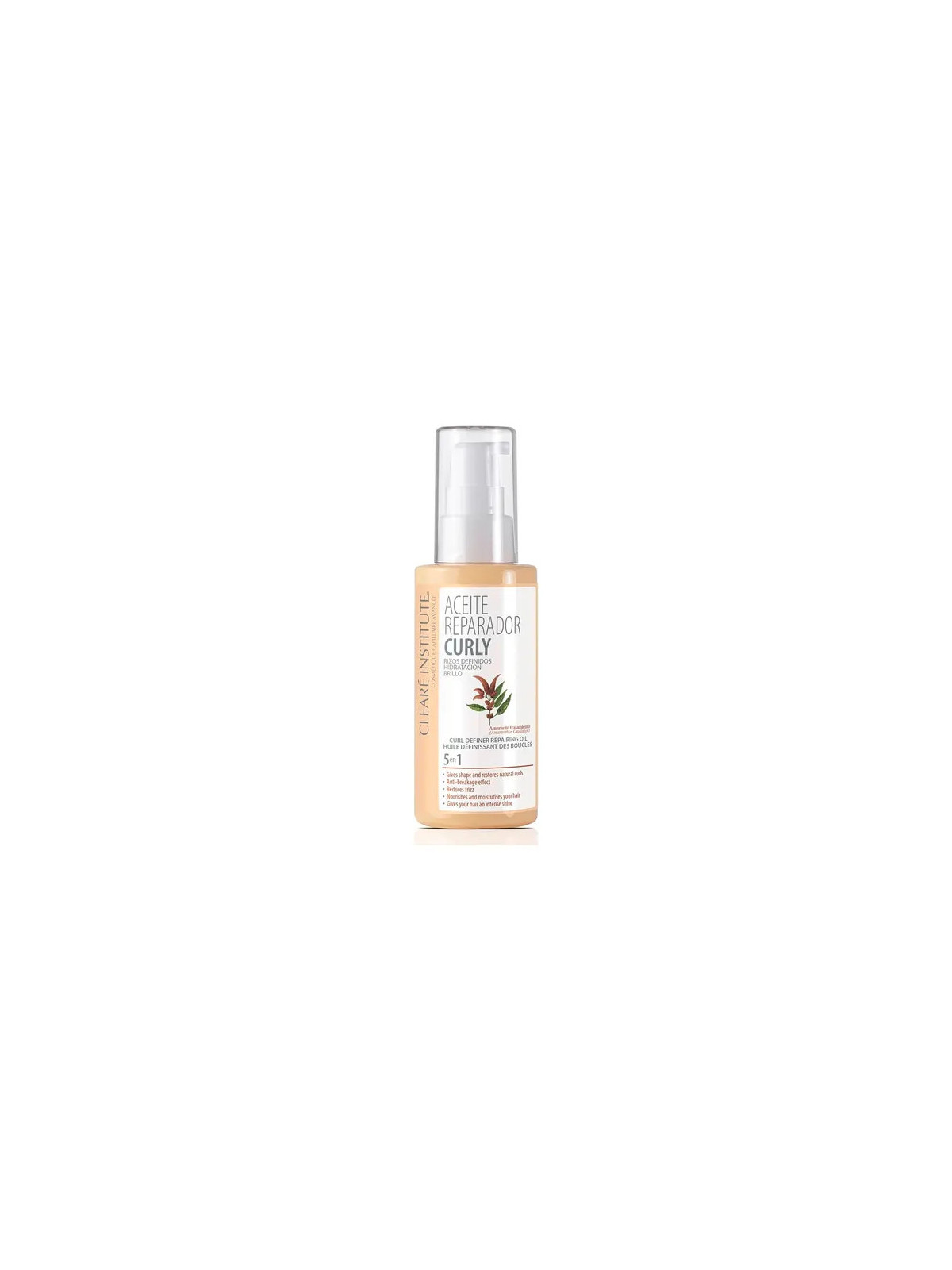 Clearé Institute Curly Curly Huile Réparatrice Boucles Définies Hydratation et Brillance 50ml