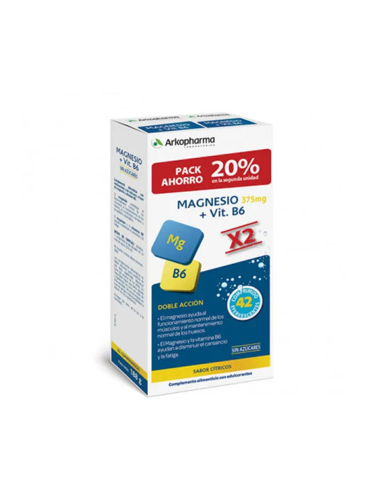 Arkovital Magnésium B6 375mg 21 Comprimés Lot de 2
