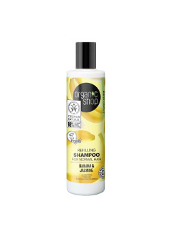 Organic Shop Banana Refillin Shampooing Cheveux Normaux 280ml
