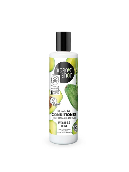 Organic Shop Avocado Repairing Après-Shampooing Cheveux Abîmés 280ml