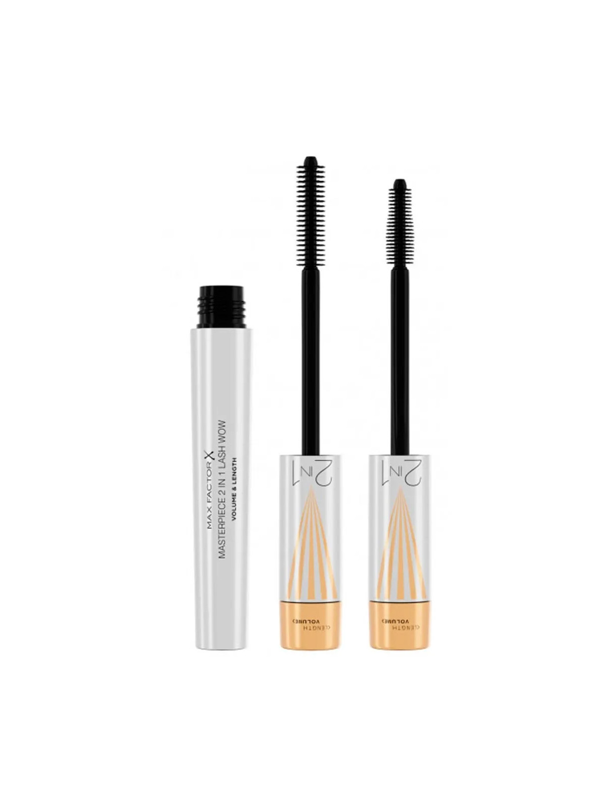 Max Factor Masterpiece 2 en 1 Lash Wow Volume et Longueur 001-Black 7ml