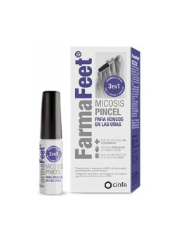 Cinfa FarmaFeet Pinceau Champignons Mycose pour Ongles Formule 3 en 1 14 ml