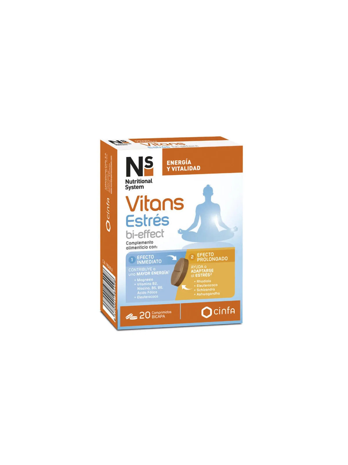 NS Vitans Stress Bi-Effet 20 Comprimés